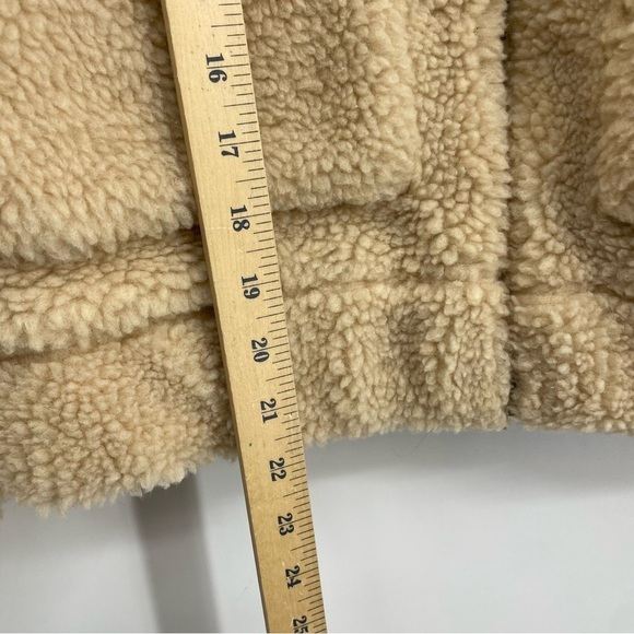 Thread & Supply Anthropologie Full Zip Teddy Jacket in Tan Women's Size S - Picture 7 of 7